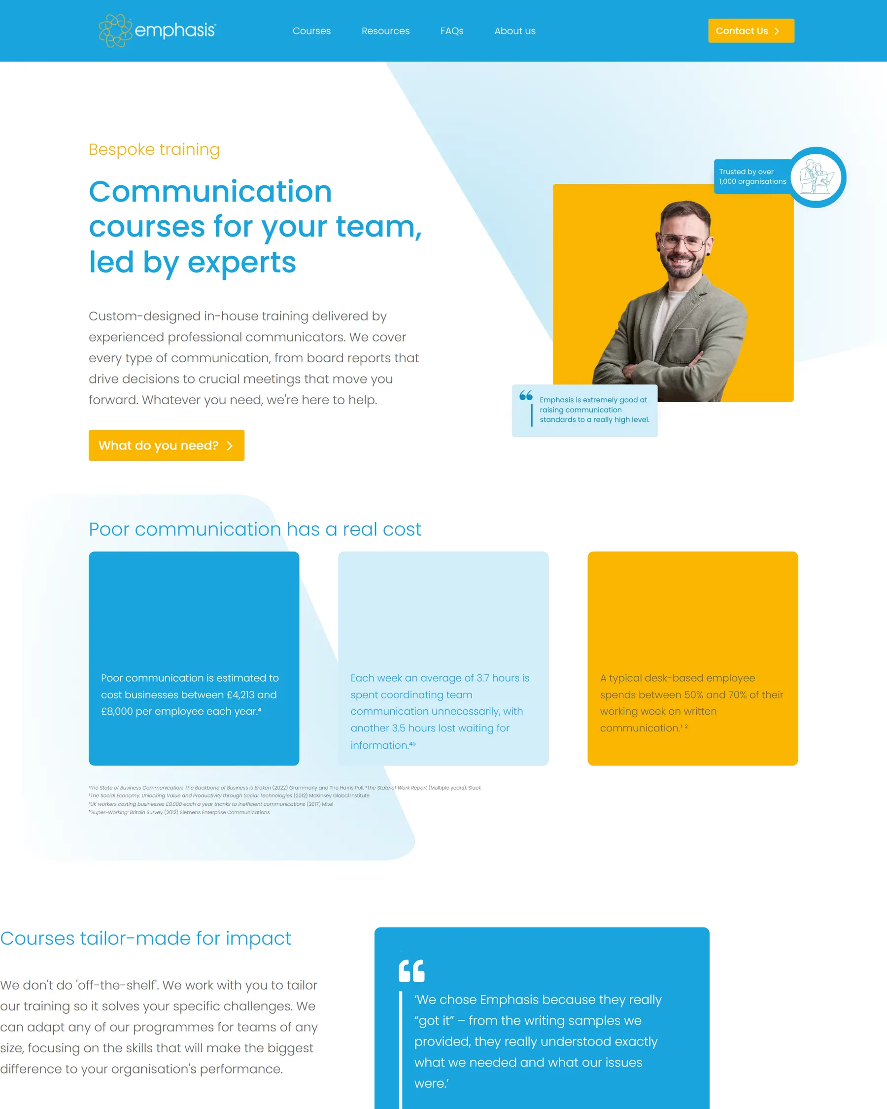 The emphasis.co.uk website